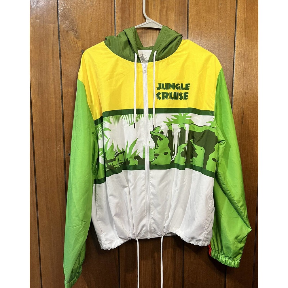 Disney Parks Jungle Cruise Women's Windbreaker Size XL Nylon Jacket